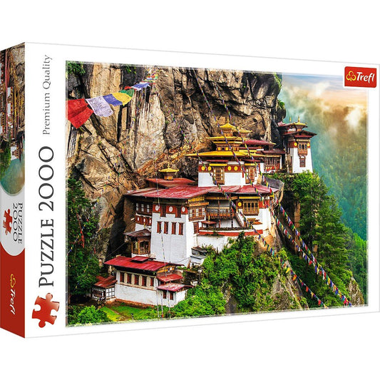 Trefl 2000 Piece Jigsaw Puzzle, Tiger's Nest, Bhutan