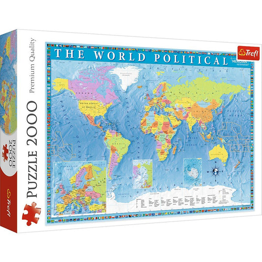Trefl 2000 Piece Jigsaw Puzzle, Political Map of the World