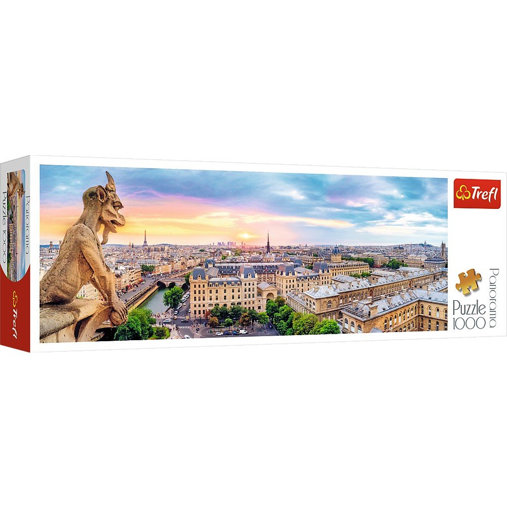 Trefl 1000 Piece Panorama Jigsaw Puzzle, View from the Cathedral Of Notre-Dame De Paris
