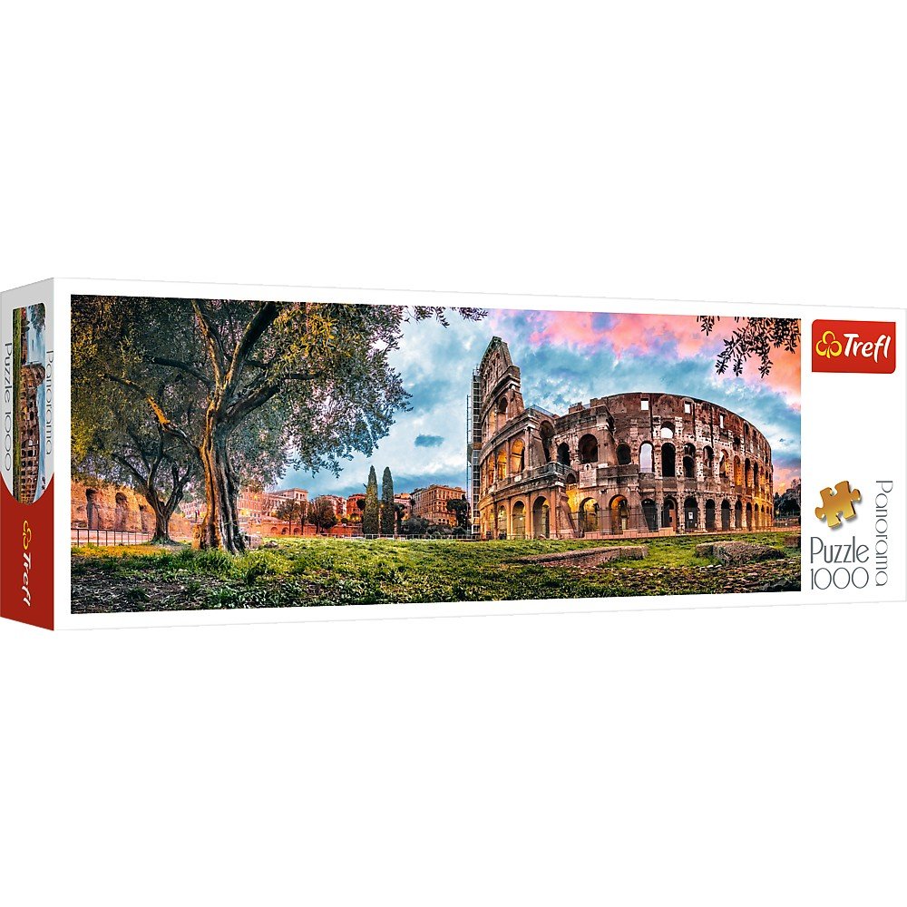 Trefl 1000 Piece Panorama Jigsaw Puzzle, Colosseum At Dawn