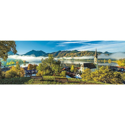 Trefl 1000 Piece Panorama Jigsaw Puzzle, By the Schliersee Lake