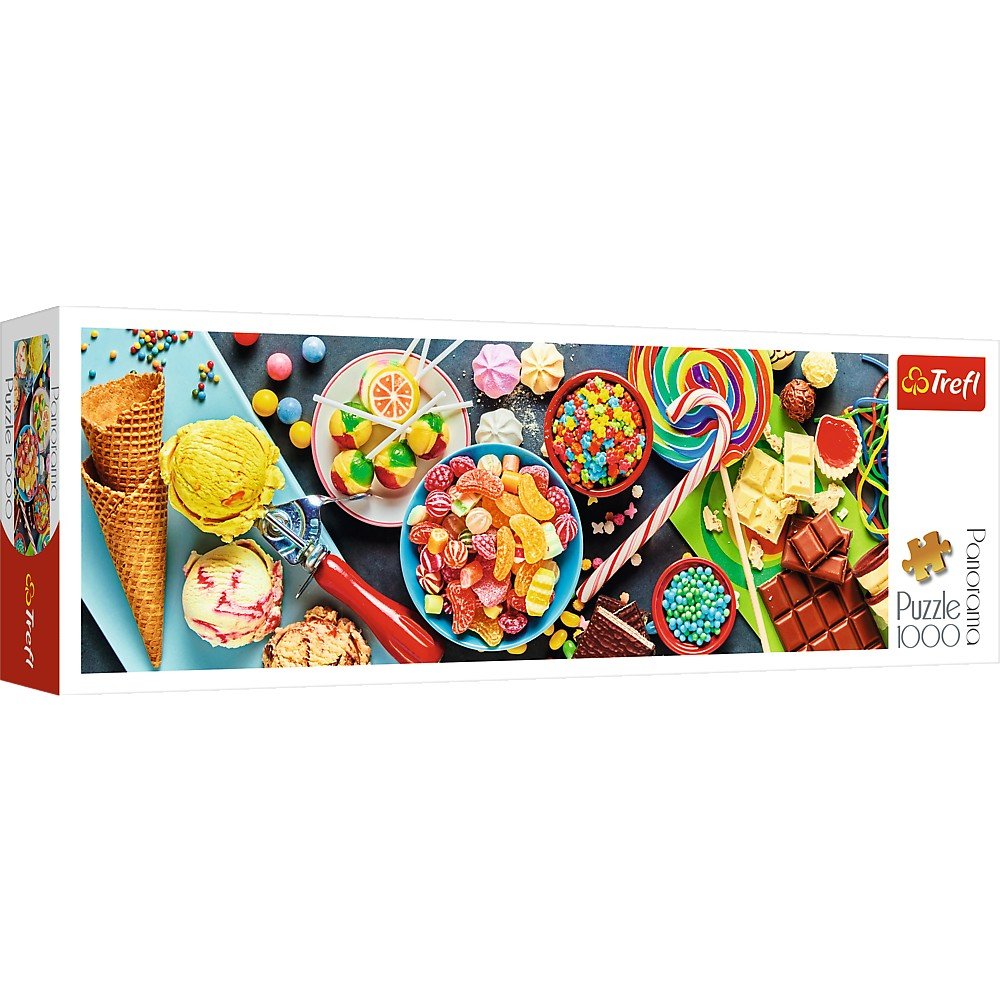 Trefl 1000 Piece Panorama Jigsaw Puzzle, Sweet Delights