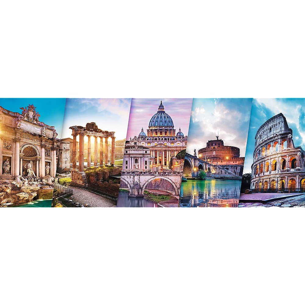 Trefl 500 Piece Panorama Jigsaw Puzzle, Traveling to Italy