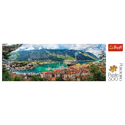 Trefl 500 Piece Panorama Jigsaw Puzzle, Kotor, Montenegro