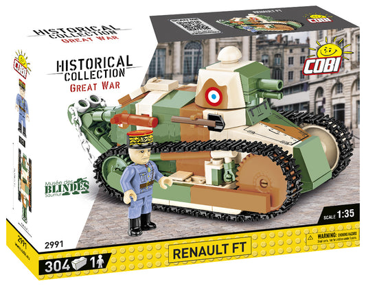 COBI Historical Collection Great War Renault FT Musée des Blindés Saumur Light Tank