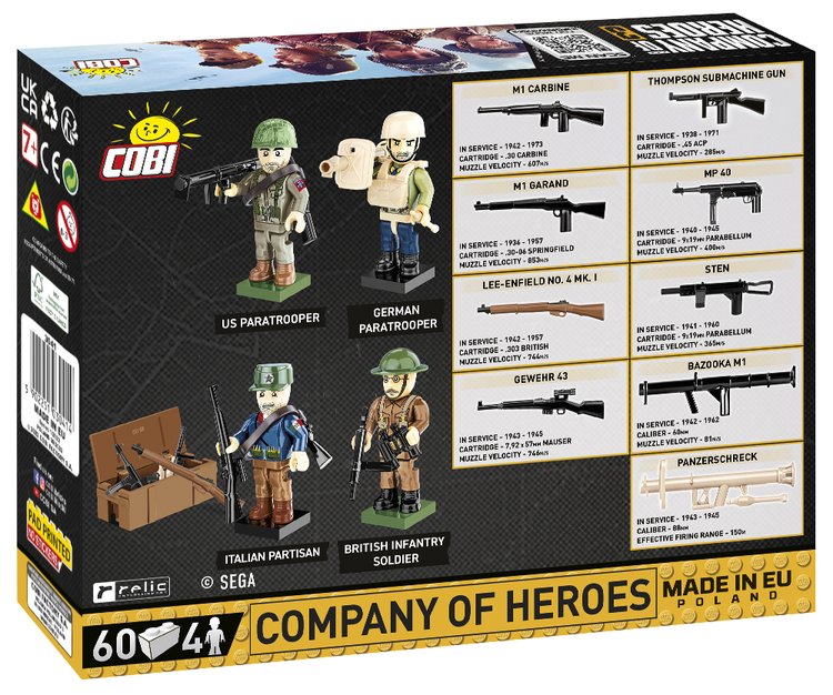 COBI Company of Heroes 3,COMPANY OF HEROES Set of figures