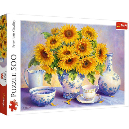 Trefl 500 Piece Jigsaw Puzzle, Sunflowers