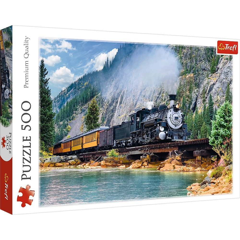 Trefl 500 Piece Jigsaw Puzzle, Mountain Train