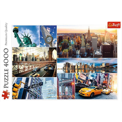 Trefl 4000 Piece Jigsaw Puzzle, New York Collage