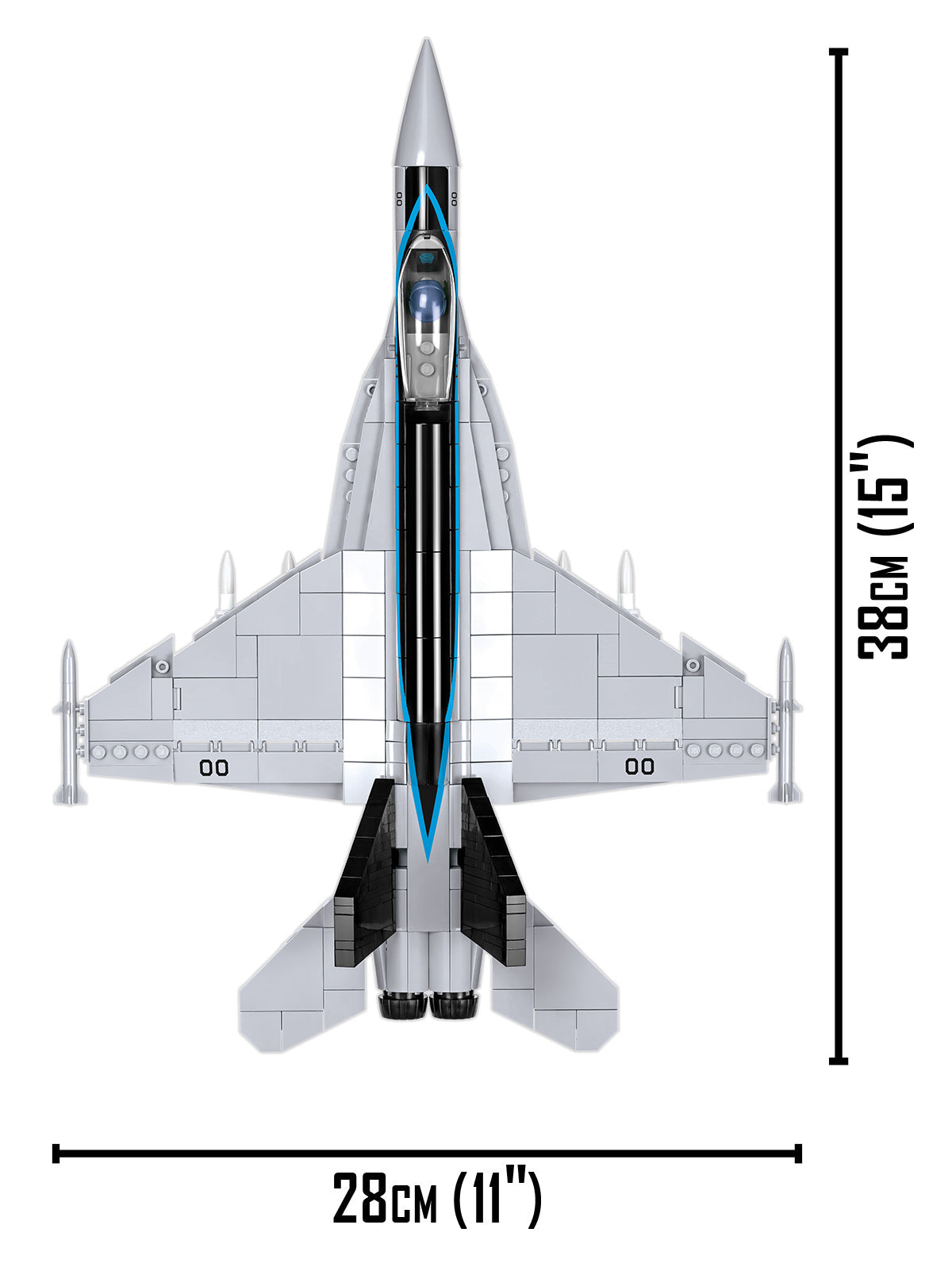 COBI TOP GUN: Maverick F/A-18E Super Hornet (Black/Silver)
