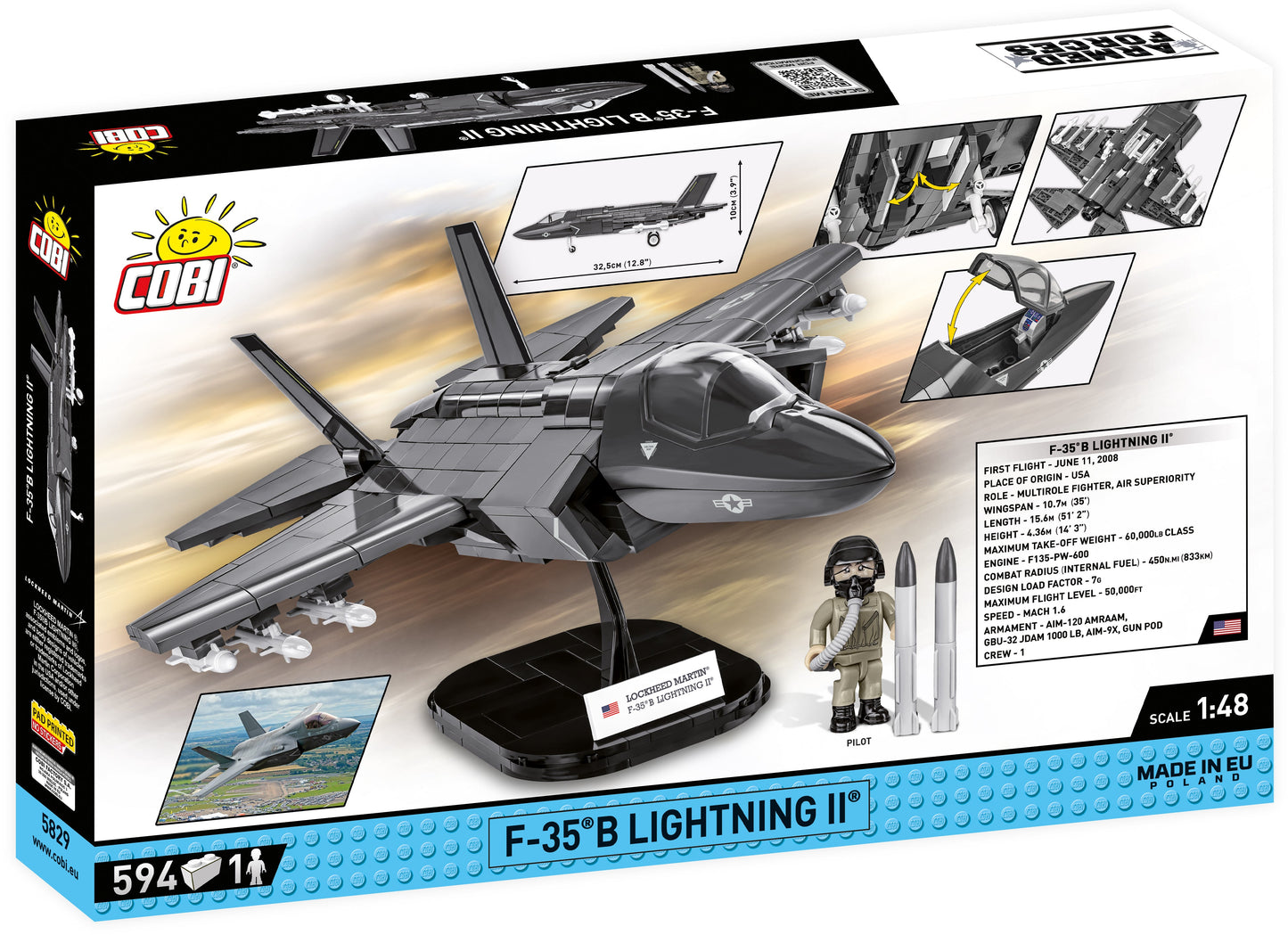 COBI Armed Forces F-35®B LIGHTNING II® Jet Plane