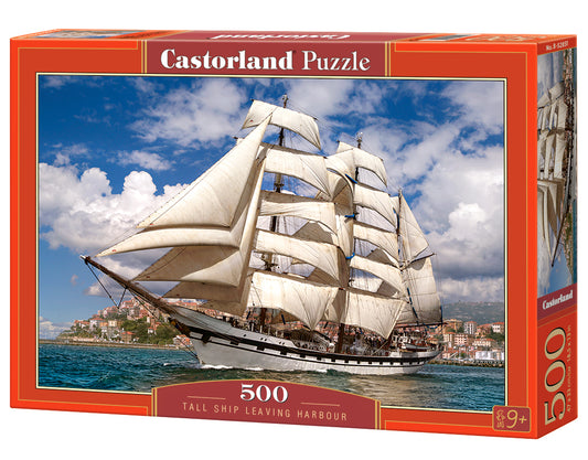 Castorland Tall Ship Leaving Harbour 500 Piece Jigsaw Puzzle