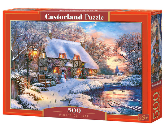 Castorland Winter Cottage 500 Piece Jigsaw Puzzle