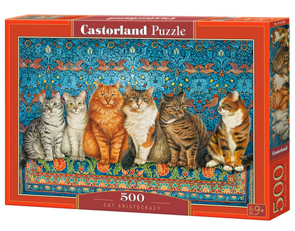 Castorland Cat Aristocracy 500 Piece Jigsaw Puzzle