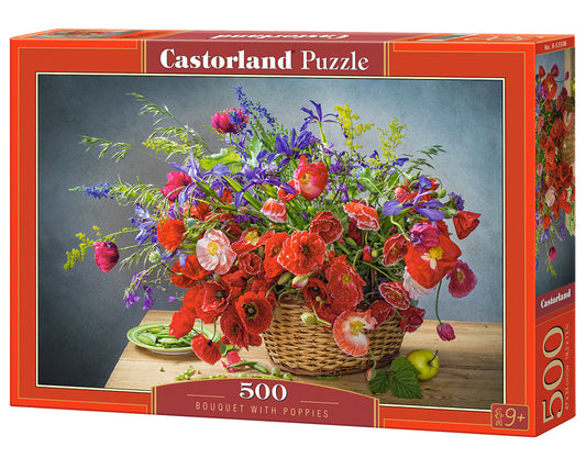 Castorland Bouquet with Poppies 500 Piece Jigsaw Puzzle
