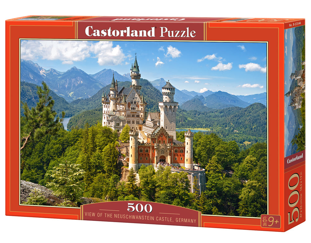 Castorland View of the Neuschwanstein Castle, Germany 500 Piece Jigsaw Puzzle