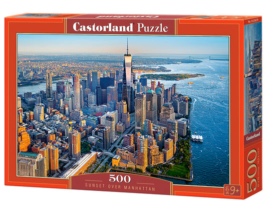 Castorland Sunset over Manhattan 500 Piece Jigsaw Puzzle
