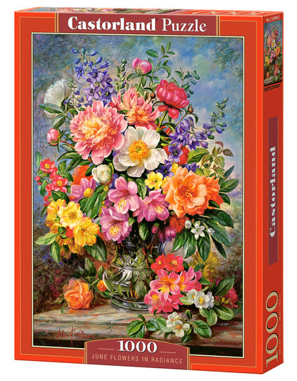 Castorland June Flowers in Radiance 1000 Piece Jigsaw Puzzle