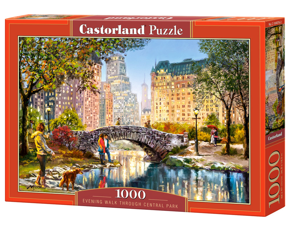 Castorland Evening Walk Through Central Park 1000 Piece Jigsaw Puzzle