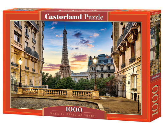 Castorland Walk in Paris at Sunset 1000 Piece Jigsaw Puzzle