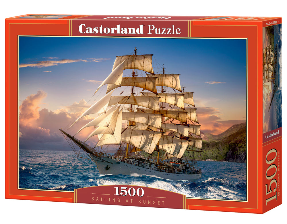 Castorland Sailing at Sunset 1500 Piece Jigsaw Puzzle