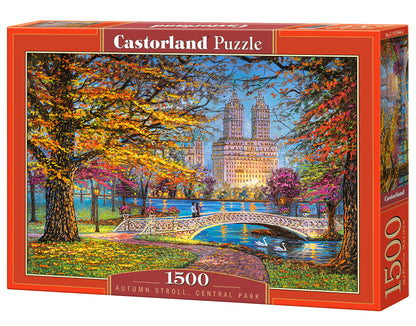 Castorland Autumn Stroll, Central Park 1500 Piece Jigsaw Puzzle