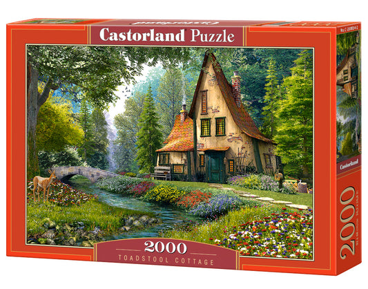Castorland Toadstool Cottage 2000 Piece Jigsaw Puzzle