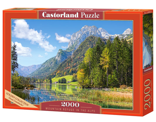 Castorland Mountain Refuge in the Alps 2000 Piece Jigsaw Puzzle