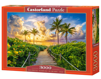 Castorland Colorful Sunrise in Miami, USA 3000 Piece Jigsaw Puzzle