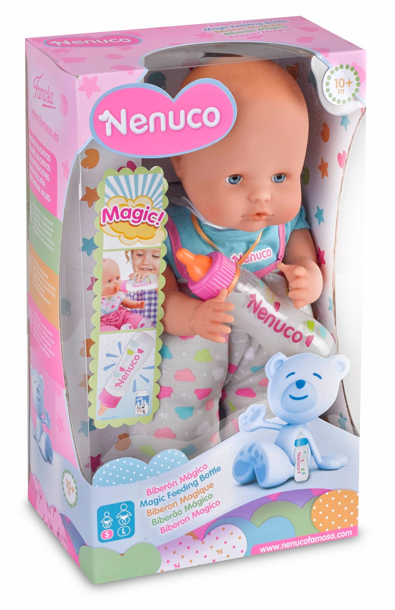 Nenuco - Soft Baby Doll with Magic Bottle, Colorful Outfits, 29 – Five Ltd.