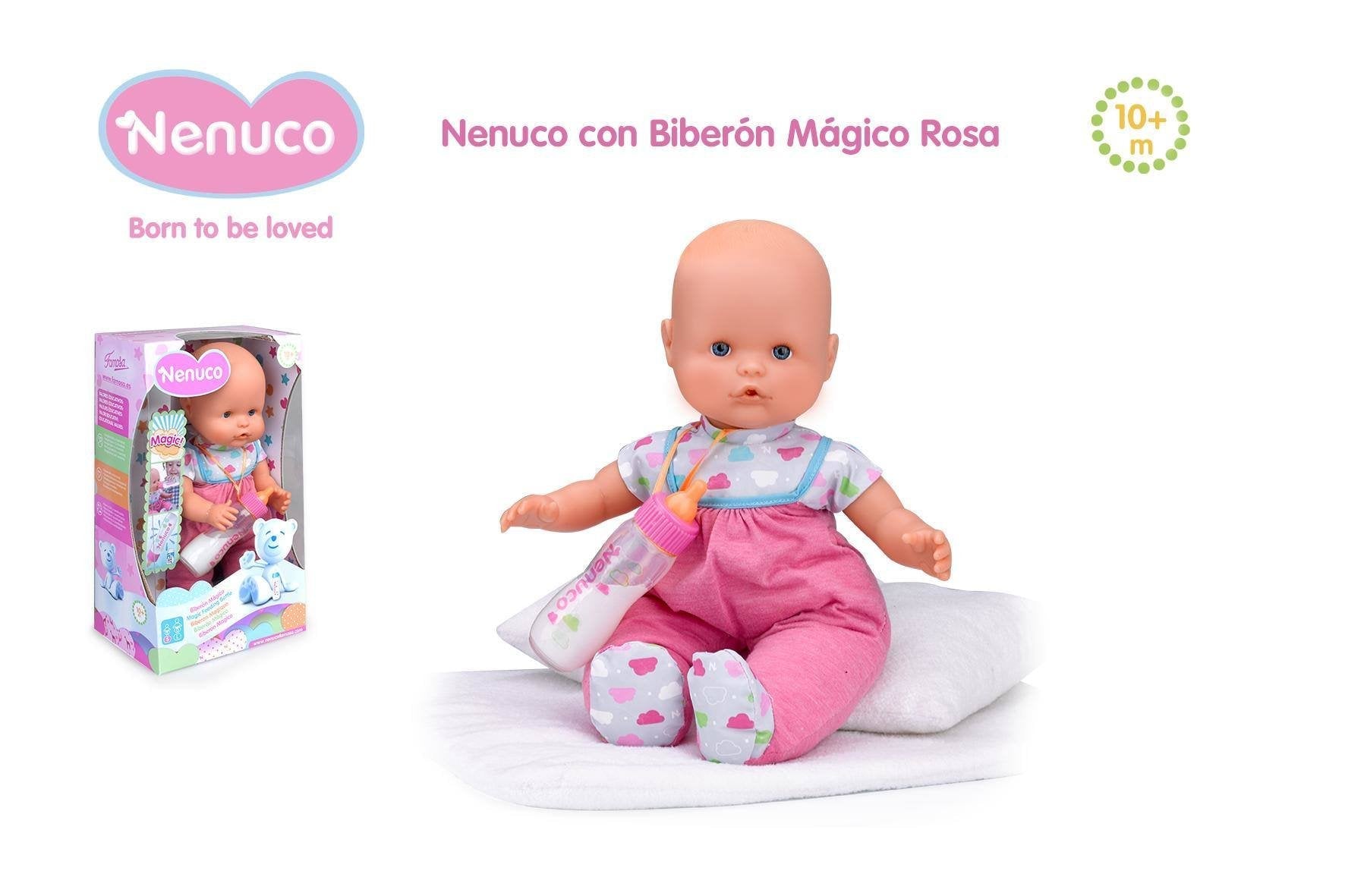 NEW Nenuco - Biberon magique rose, poupée bébé, pour garçons et filles à  partir de 10 mois, rose (Famosa 700012691) : : Jeux et Jouets