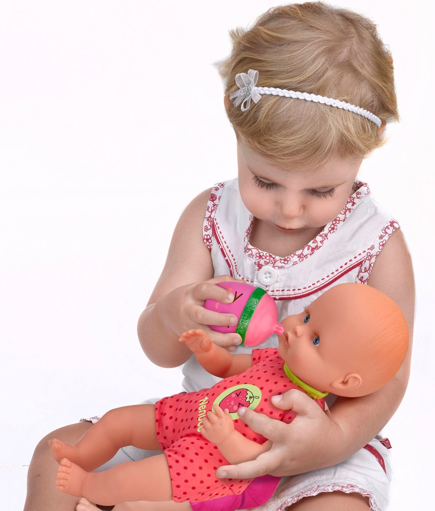 Nenuco Soft Baby Doll with Rattle Bottle