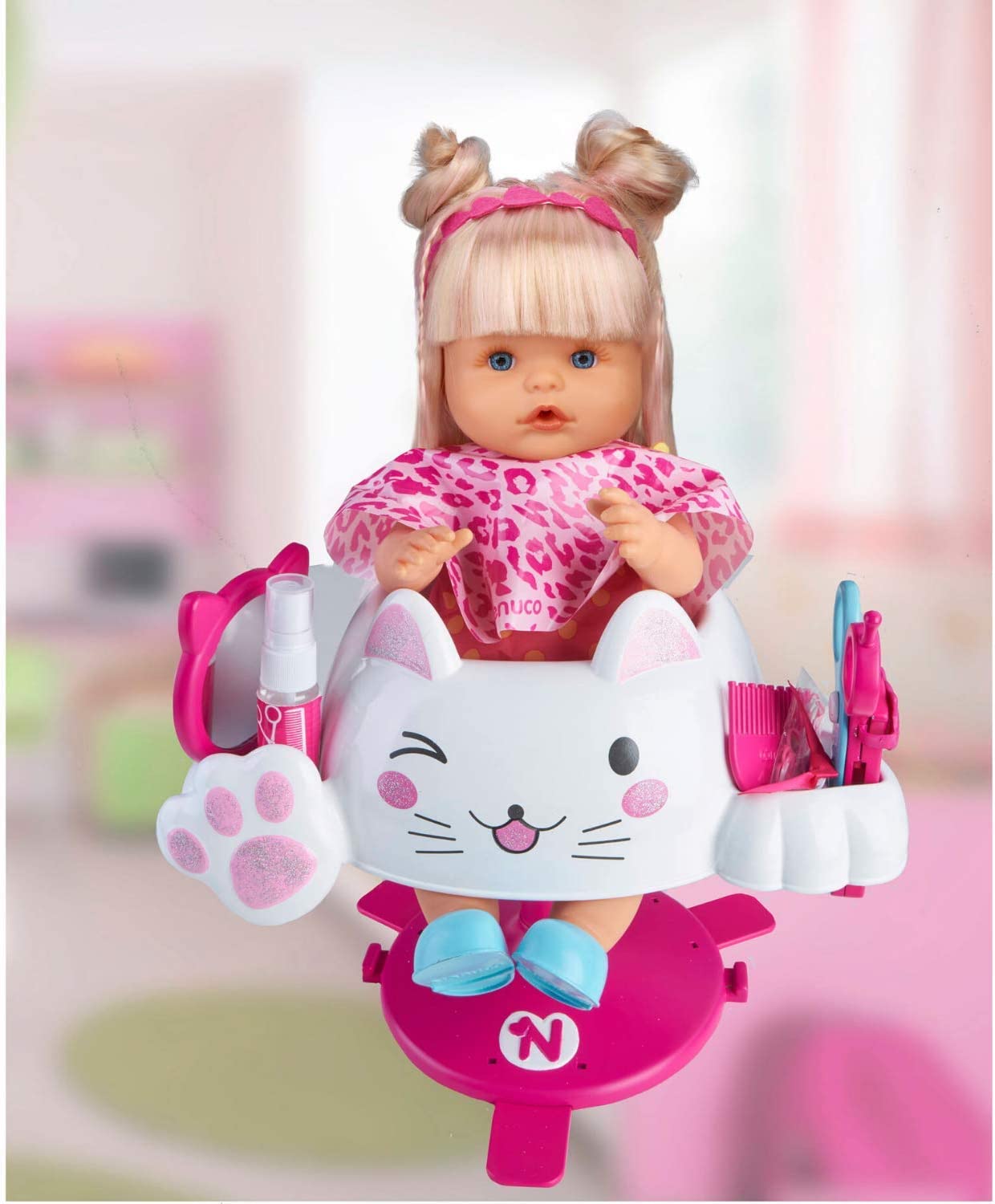 Nenuco Glitter Hairdresser Baby Doll Play Set