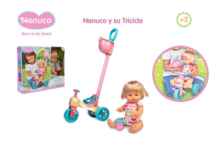 Nenuco and Her Tricycle Baby Doll Play Set