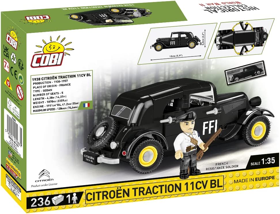 COBI Historical Collection: World War II Citroen Traction 11CV BL Vehicle