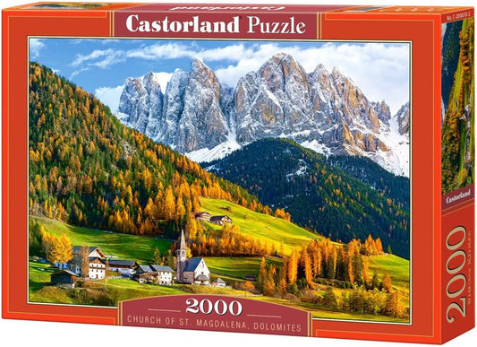 Castorland Church of St. Magdalena, Dolomites, Italy 2000 Piece Jigsaw Puzzle