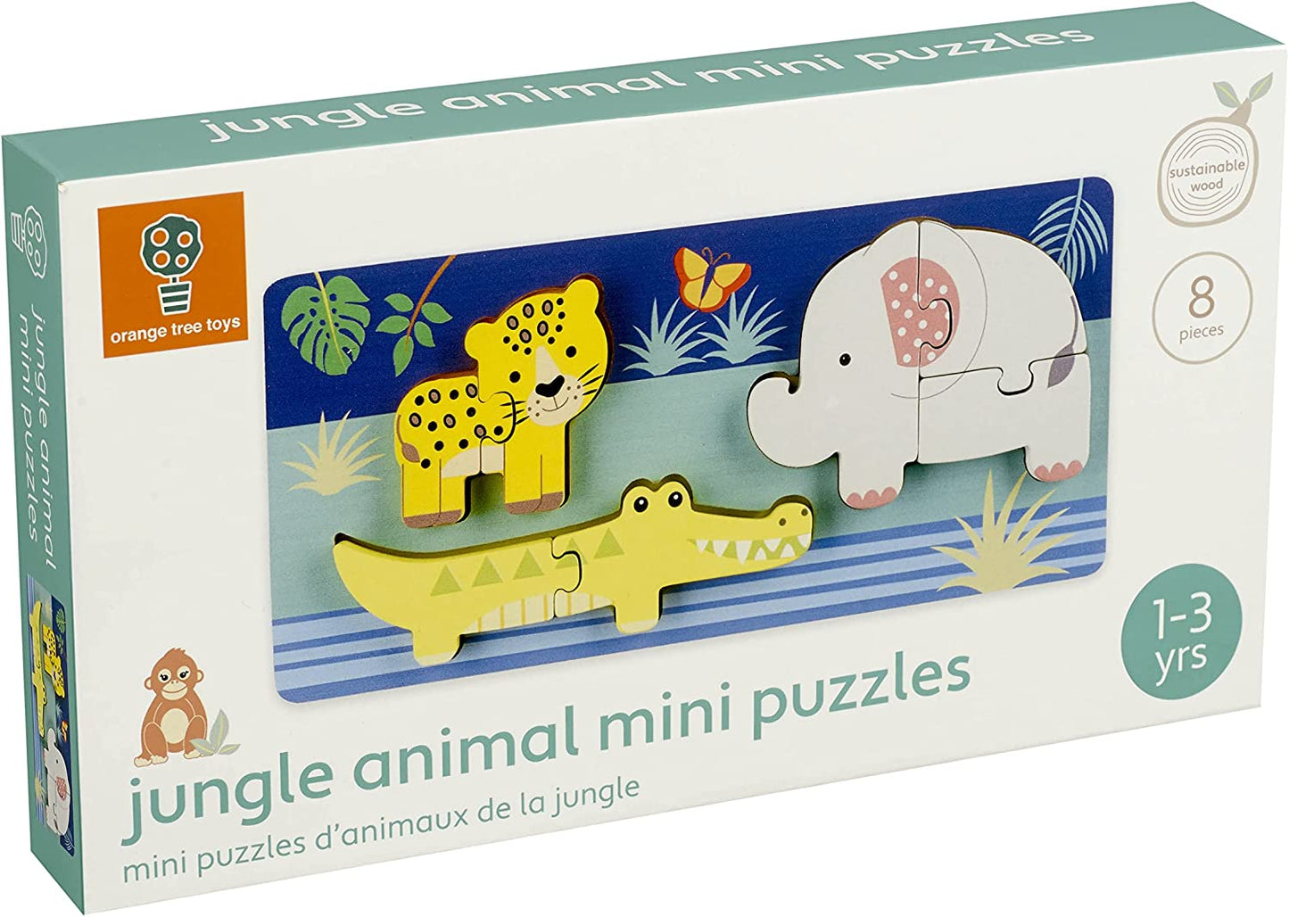 Orange Tree Toys Mini Puzzles, Jungle Animals