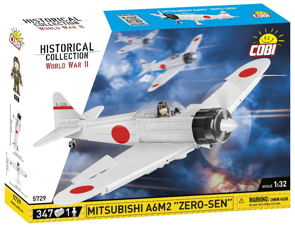 COBI Historical Collection World War II Mitsubishi A6M2 "ZERO-SEN" Plane
