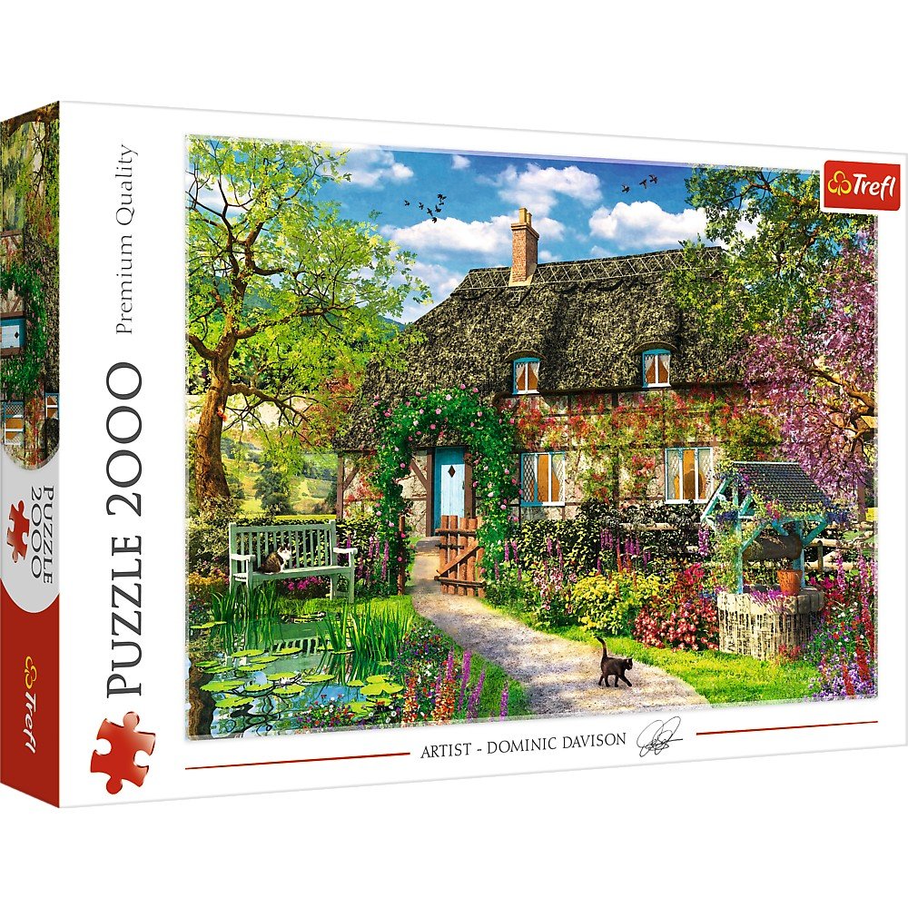 Trefl 2000 Piece Jigsaw Puzzle, Country Cottage