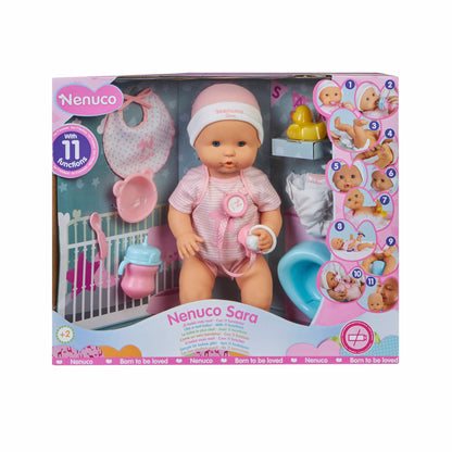 Rechazo apoyo Decoración Nenuco Sara - Soft Baby Doll with 11 Real Life Functions, Bottle, 9 Baby  Accessories, 42 cm – Five K Ltd.
