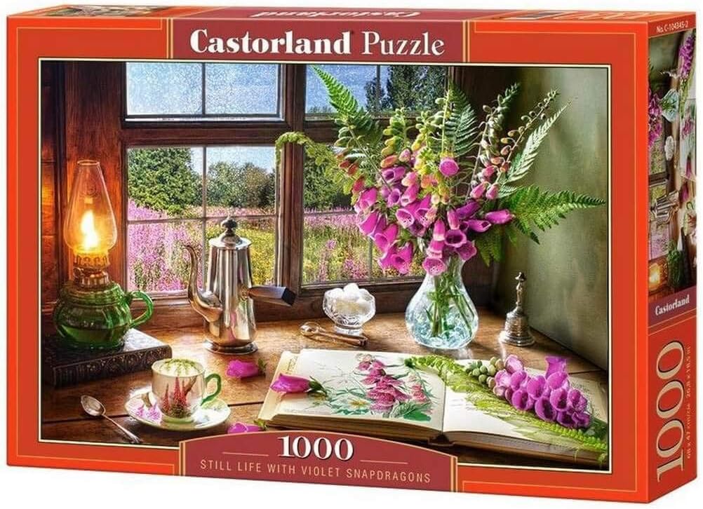 Castorland Still Life with Violet Snapdragons 1000 Piece Jigsaw Puzzle