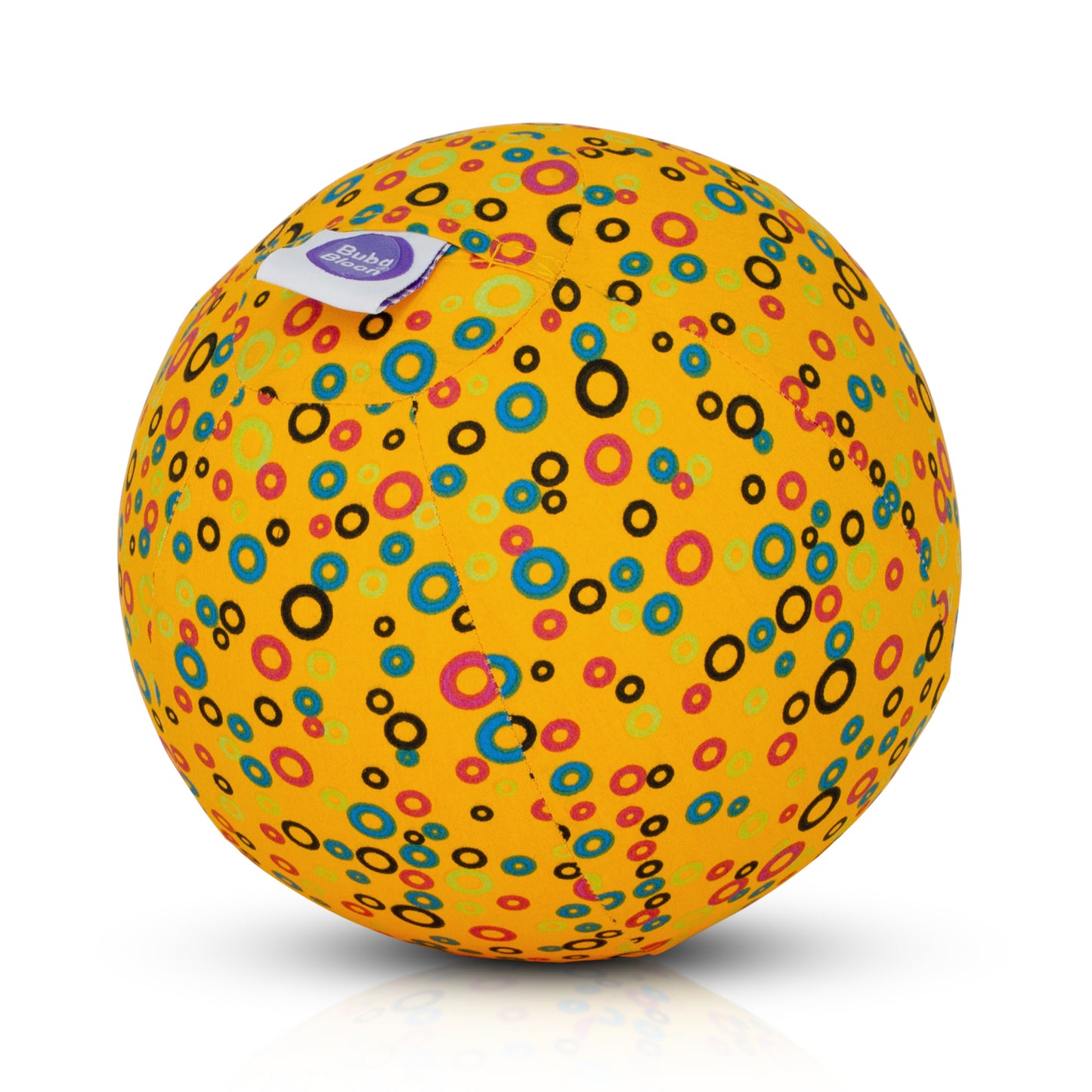 BubaBloon Circles Yellow Cotton Balloon Cover Toy