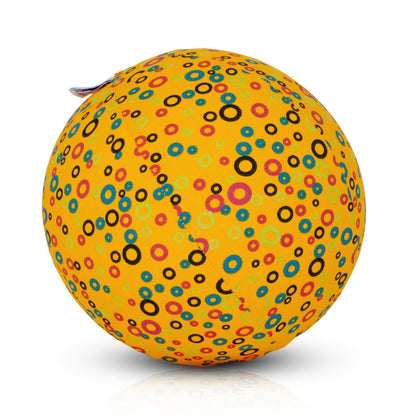 BubaBloon Circles Yellow Cotton Balloon Cover Toy