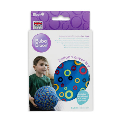 BubaBloon Circles Blue Cotton Balloon Cover Toy